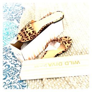 Wild Diva Leopard Sandals // New